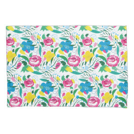 Padrão floral com buquê colorido.