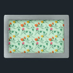 Padrão floral com flores rosa coloridas<br><div class="desc">Padrão uniforme elegante com motivo floral feito de flores vermelhas e rosa-rosa amarelas em pano de fundo verde</div>