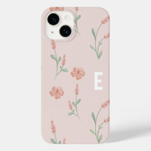 Padrão Floral Cor-de-Rosa Esbranquiçada I Capa de 