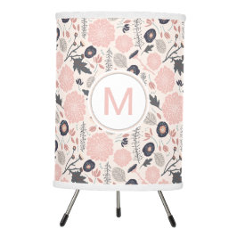 Padrão Floral da Cinza Rosa Colada Colada com Mono