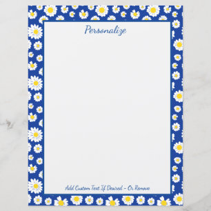 Padrão Floral da Flor de Daisy Bonita Personalizar