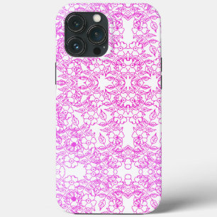 Padrão Floral de cor rosa-chic vintage
