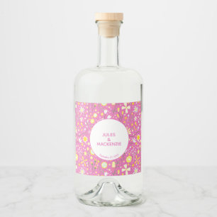 Padrão Floral de Flor Rosa Botânico