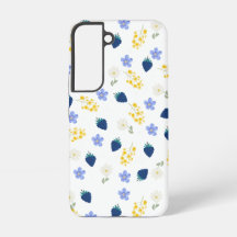 Padrão Floral de Flor Silvestre e Amora