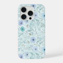 Padrão Floral de Hortelã Flor Silvestre Pastel Del