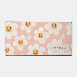 Padrão Floral de Margarida de Sorriso Personalizad