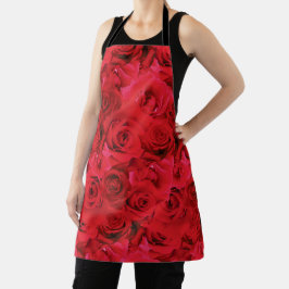 Padrão Floral de Repetição do Rosa vermelha