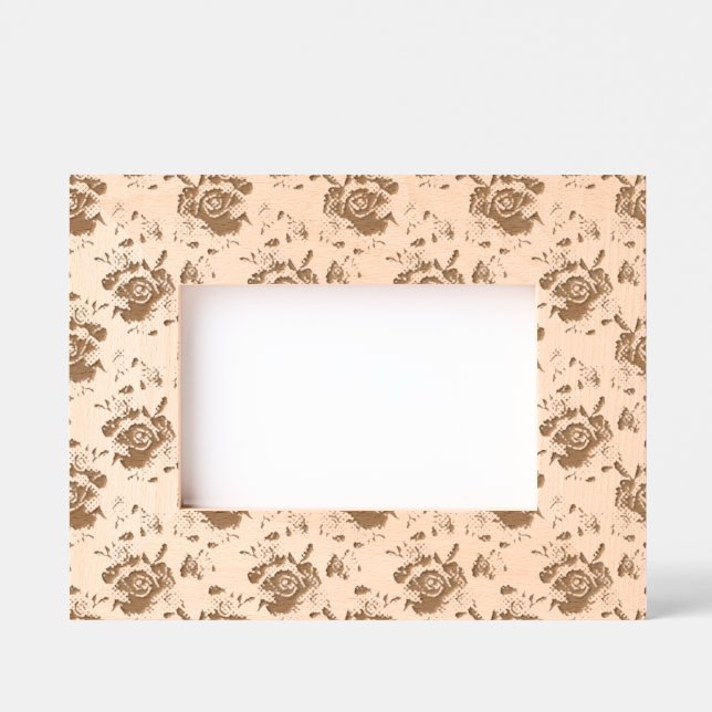 padrão floral de rosa laranja cor-de-rosa casament (Front)