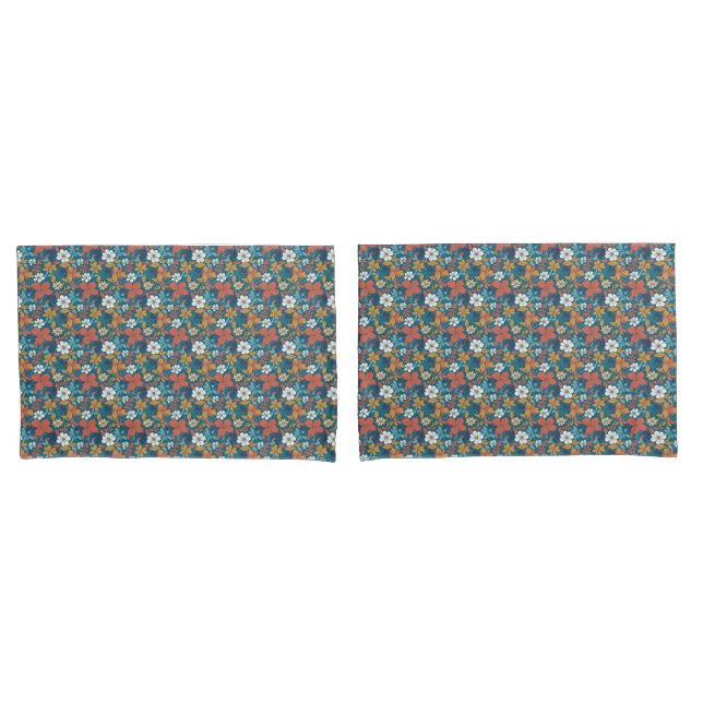 Padrão Floral de Verão Forte (Frente - conjunto)