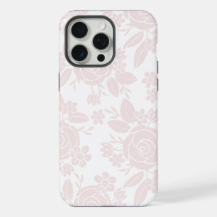 Padrão floral delicado pastel contínuo