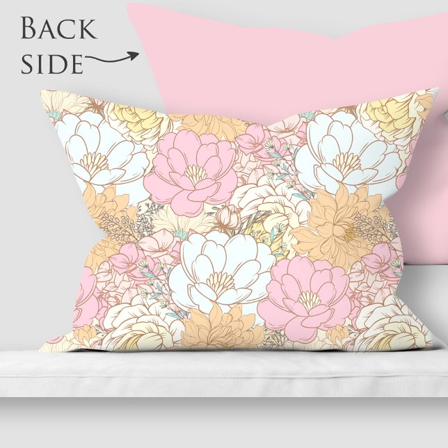 Padrão floral do Pastel colorido com aquarelas (Watercolor Colorful Pastel floral pattern Pillow Case)