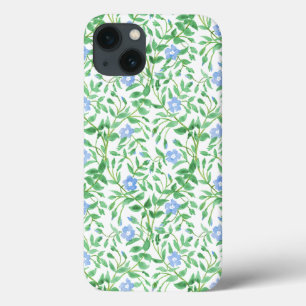 Padrão Floral do tipo Country Blue Periwinkle