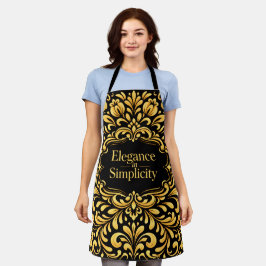 Padrão Floral Escandinavo Dourado Elegante
