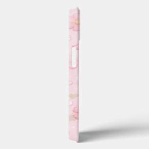 Padrão Floral Estético Rosa Fofo