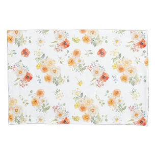 Padrão Floral Flores Ensolaradas Aquarela