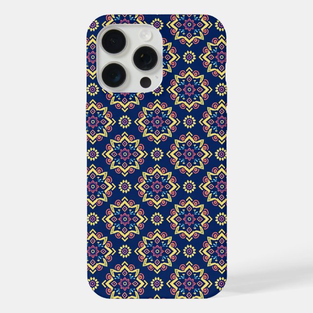 Padrão Floral Geométrico Boho (Verso)