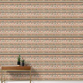 Padrão Floral Geométrico Boho Folk Perfeito