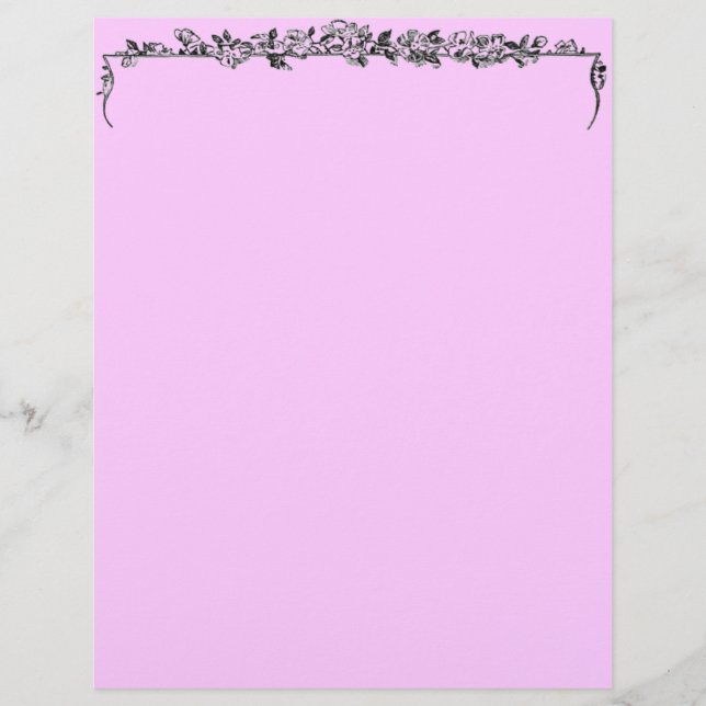 Padrão Floral Letterhead (Frente)