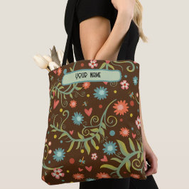 Padrão Floral Moderno bolsa