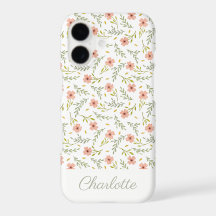 Padrão Floral Pastel Aquarela Fofo e Feminino