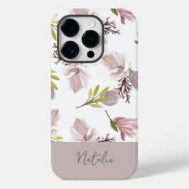 Padrão floral pastel de guião fofo personalizado