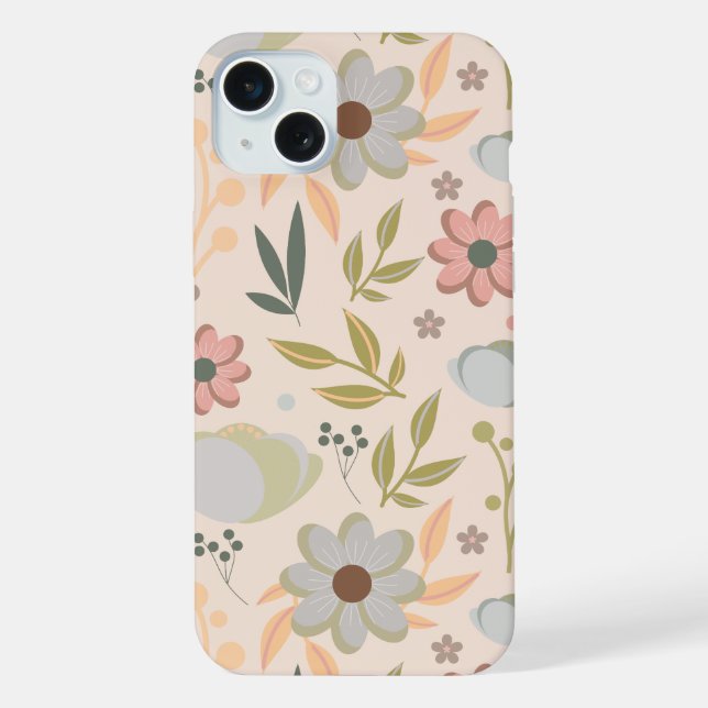 Padrão Floral Pastel – Flor de Estética Suave (Verso)