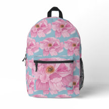 Padrão Floral Peônia Rosa 