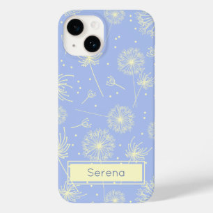 Padrão Floral Personalizado de Dandelion Azul Clar