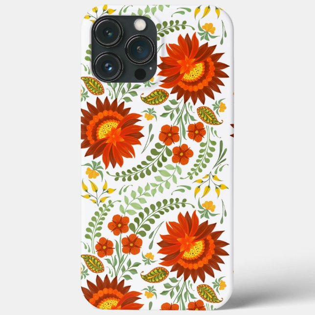 Padrão floral popular ucraniano. Estilo ucraniano (Verso)