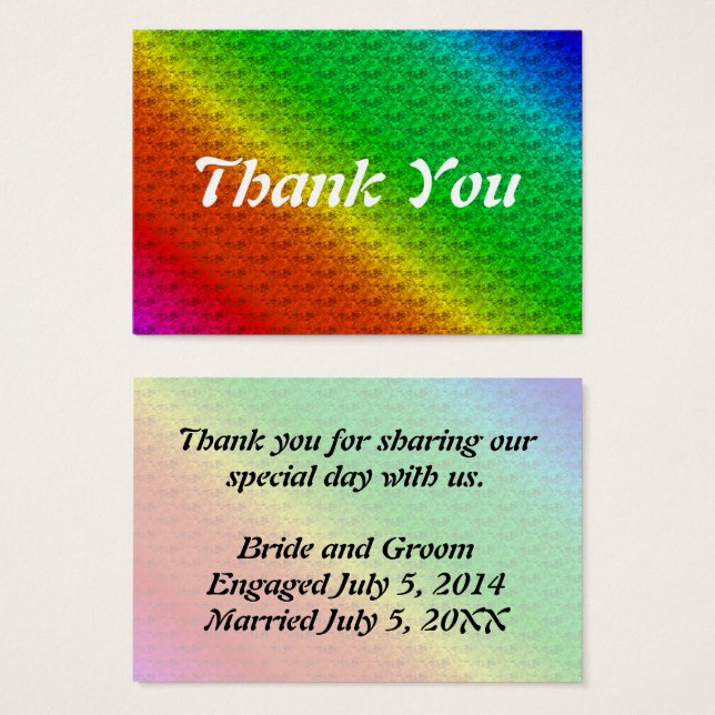 Padrão Floral Rainbow Autumn Wedding (Frente & Verso)