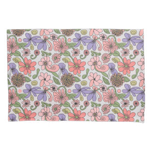 Padrão Floral Retro Seamless Boho