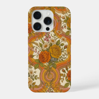 Padrão Floral Retro Vintage dos Anos 70 | Botânica
