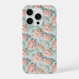 Padrão Floral Rosa Pastel Vintage