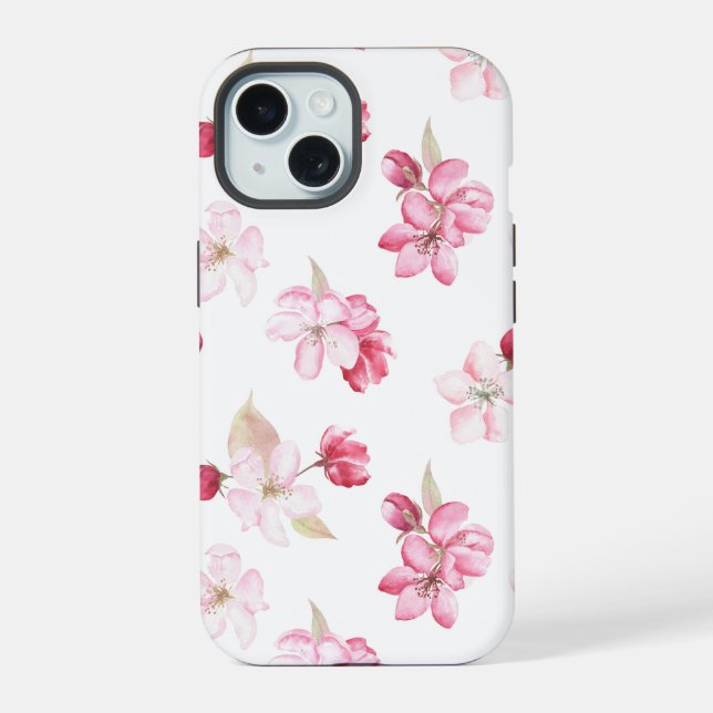 Padrão Floral Sem Costura de Flores de Maçã (Verso)