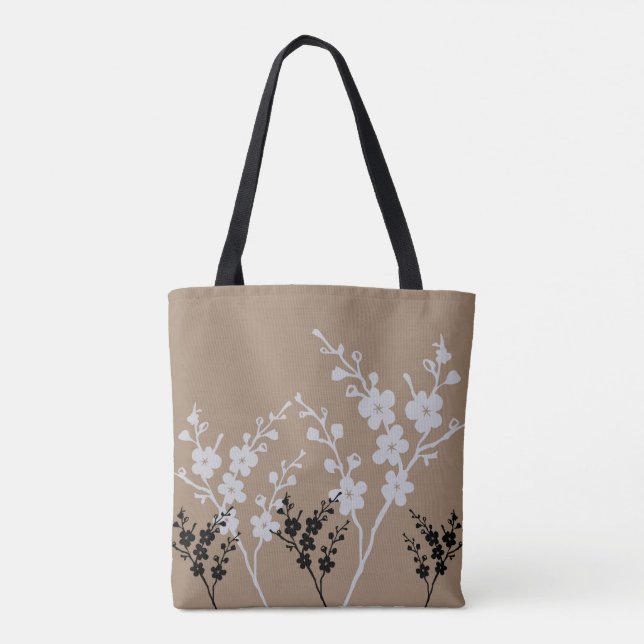 Padrão floral Tote Bag (Verso)