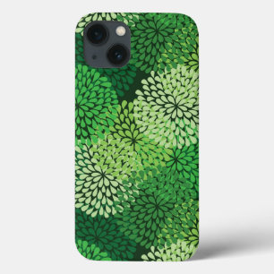 Padrão floral verde