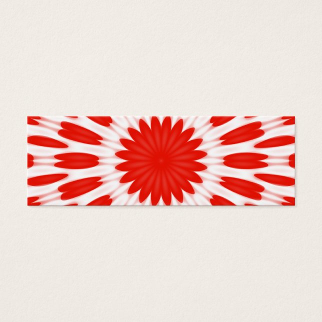 Padrão Floral Vermelho e Branco (Frente)