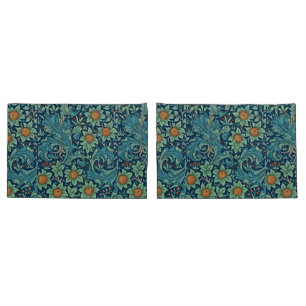Padrão Floral William Morris Red Yellow Blue Gree