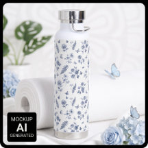 Padrão francês Toile de jouy azul Chinoseirie