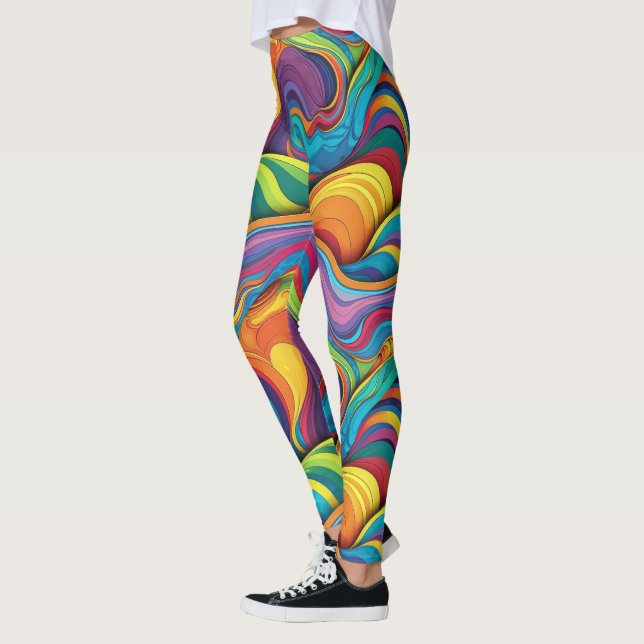 Padrão geométrico abstrato 34 - Leggings (Esquerda)