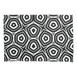 Padrão Geométrico Abstrato Preto e Branco