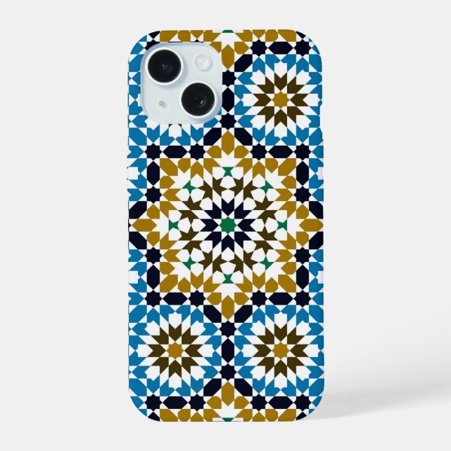 Padrão Geométrico Boho Tradicional Mosaico Marroqu (Verso)