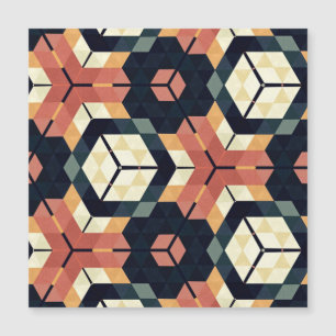 Padrão Geométrico Colorido da Praça Hexagágona