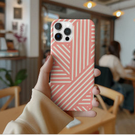 Padrão Geométrico Cor-de-Rosa Esbranquiçada - Stri