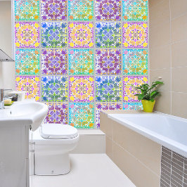 Padrão geométrico de imitação de azulejos cerâmico