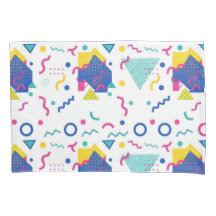 Padrão Geométrico de Retro Memphis