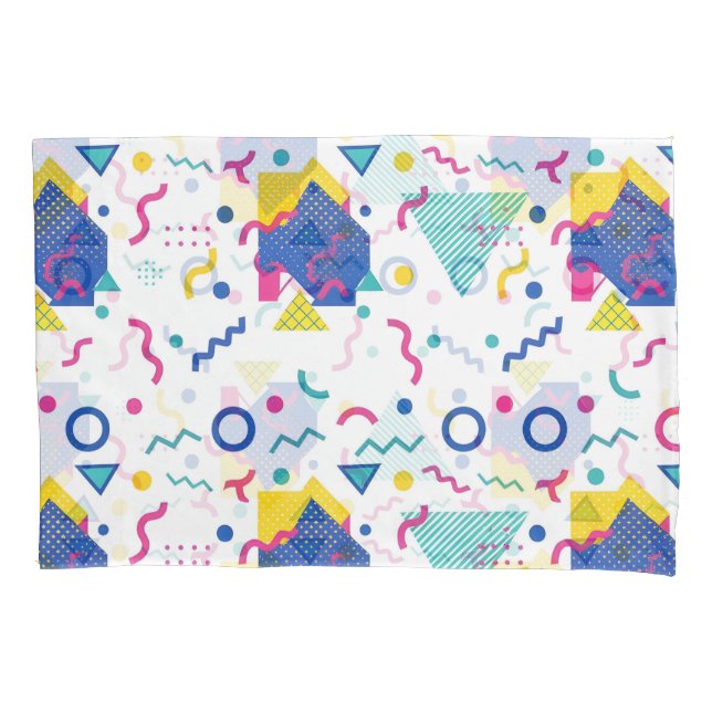 Padrão Geométrico de Retro Memphis (Frente)