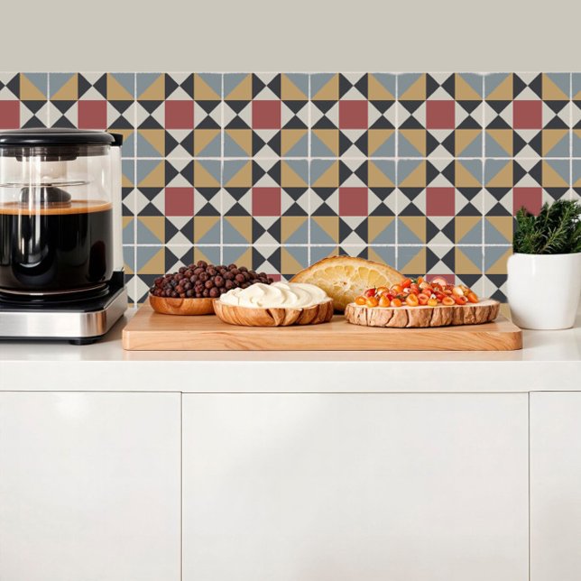 Padrão geométrico dos Azulejos de Verão de Villa i (Criador carregado)