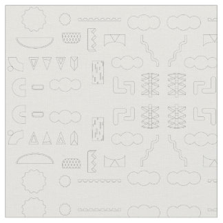 Padrão Geométrico Gráfico dos anos 80 no Tecido Br