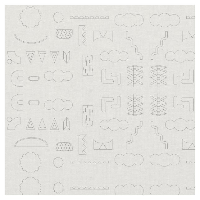 Padrão Geométrico Gráfico dos anos 80 no Tecido Br (Detalhe)